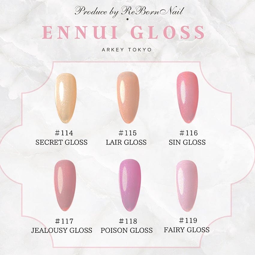 ENNUI gloss series １１色セット ￥8.470 | SET,COLOR （カラー）セット | ARKEY TOKYO